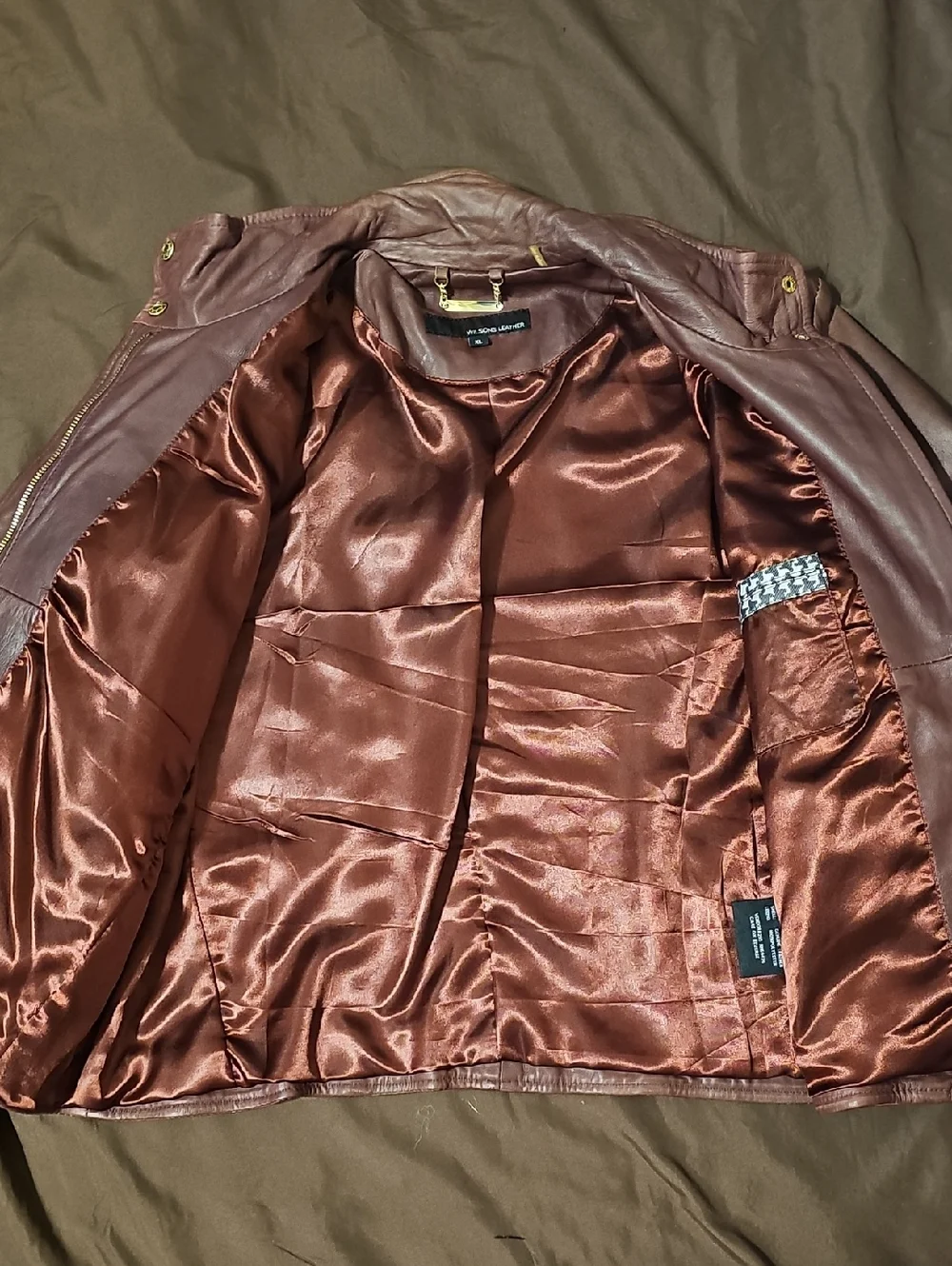 Wilsons Leather Women's Maroon Leather Moto Jacket - Picture 3 of 5